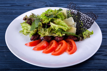 Salad with vegetables for restaurant