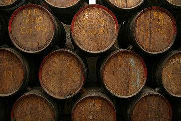 Barrels of rum, Havana, Cuba