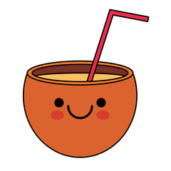 kawaii cocktail icon