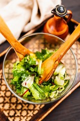 Fresh green salad