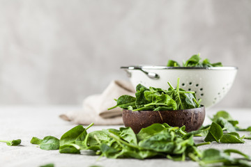 Baby spinach leaves