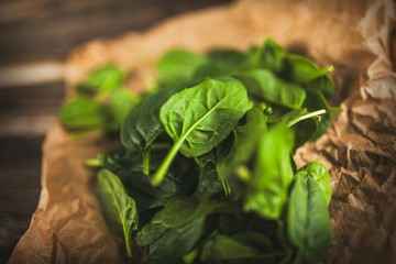 Baby spinach leaves
