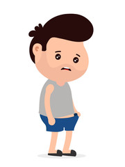 Sad man with erectile dysfunction looks 