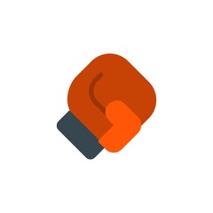 boxing glove flat vector icon. Modern simple isolated sign. Pixel perfect vector  illustration for logo, website, mobile app and other designs
