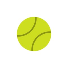 tennis ball flat vector icon. Modern simple isolated sign. Pixel perfect vector  illustration for logo, website, mobile app and other designs