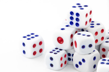 Decorative and pattern shape illustrations. Luck, white, odds & black.