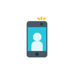 selfie camera  flat vector icon. Modern simple isolated sign. Pixel perfect vector  illustration for logo, website, mobile app and other designs