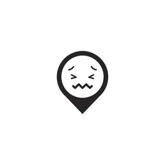 location emoji. sign design