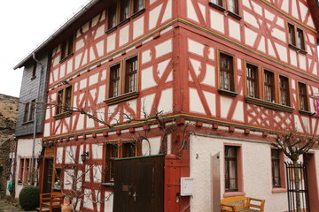 Buntes Fachwerkhaus in der Altstadt von Bad Camberg