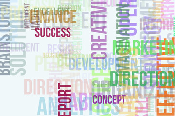 Business word cloud, business