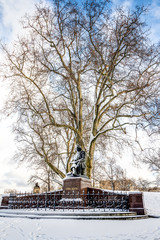 Fototapeta premium Winter landscape in Dresden, Germany