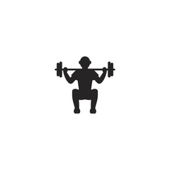 fitness icon. sign design