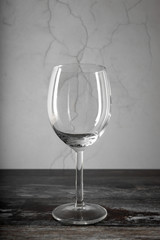 Wine Glasses on Wooden Table