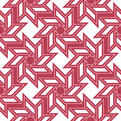 Geometric background. Red and beige seamless pattern