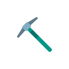 pickaxe, building tool flat vector icon. Modern simple isolated sign. Pixel perfect vector  illustration for logo, website, mobile app and other designs