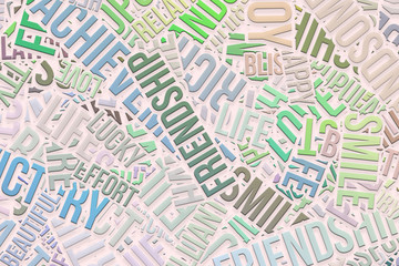 Happy word cloud, business