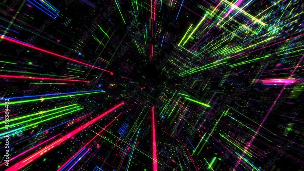 Poster abstract digital matrix particles grid virtual reality abstract cyber space science and technology b