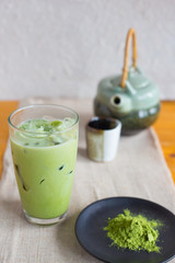 green matcha tea