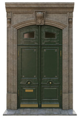 Fototapeta na wymiar entrance classical doors