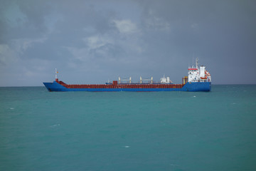 Fototapeta premium cargo ship on the ocean