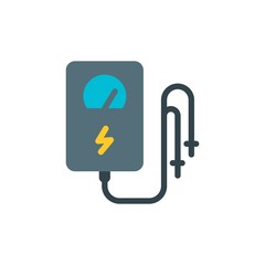 voltmeter flat vector icon. Modern simple isolated sign. Pixel perfect vector  illustration for logo, website, mobile app and other designs