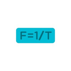 physical formula flat vector icon. Modern simple isolated sign. Pixel perfect vector  illustration for logo, website, mobile app and other designs