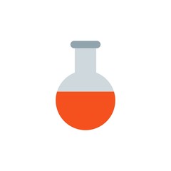 laboratory flask flat vector icon. Modern simple isolated sign. Pixel perfect vector  illustration for logo, website, mobile app and other designs