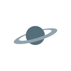planet Saturn flat vector icon. Modern simple isolated sign. Pixel perfect vector  illustration for logo, website, mobile app and other designs