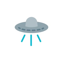 ufo flat vector icon. Modern simple isolated sign. Pixel perfect vector  illustration for logo, website, mobile app and other designs