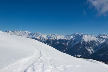 Fototapeta na wymiar Winterwanderung