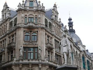 Fototapeta na wymiar Old architecture in Antwerp, Belgium.