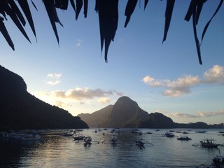 sunset in El Nido, Philippines 