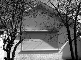 House with closed window.