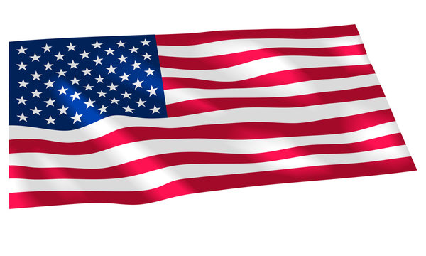 Vector image of USA flag background. Illustration. United States of America. The Star-Spangled Banner. Presidents Day. Memorial Day. America.