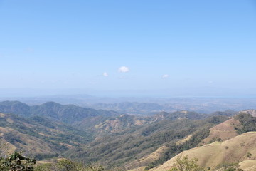 Open mountain landscape in Costa Rica