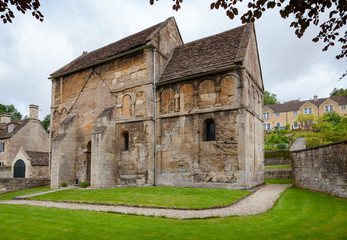 Fototapeta na wymiar Anglo-Saxon St Laurences Church in Bradford-on-Avon Wiltshire Southwest England UK
