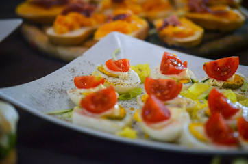 italian starters close up