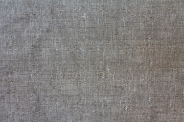 Fototapeta na wymiar texture gray wrinkled linen fabric