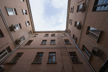 Facades of Moscow buildings