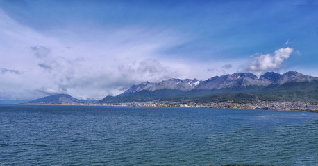 The trail beside the Beagle Channel to the east of Ushuaia patagonia Argentina