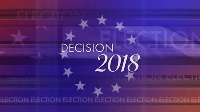 Election Decision 2018 Patriotic News Background