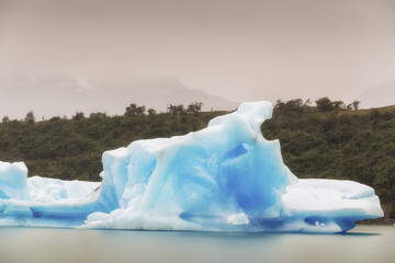 Icebergs in Argentino Lake. Perito Moreno Glacier, Patagonia, Argentina