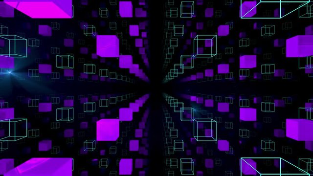 High Definition  Animation abstract 3d background with repeating pattern, 
 - psychedelic Video Visual Effects 

