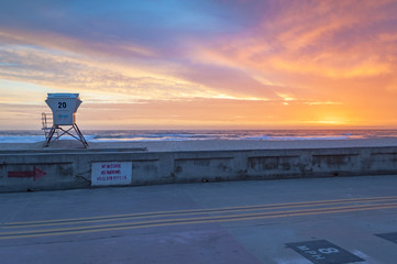 Mission beach San Diego lifeguard tower