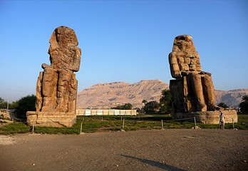 big statues, city Luxor, Egypt,Africa