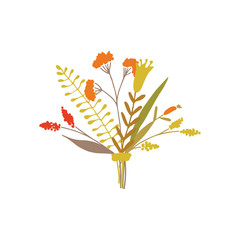 Fototapeta premium Vector floral bouquet.