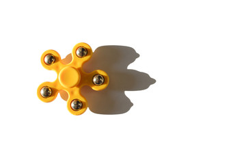 yellow isolated spinner 