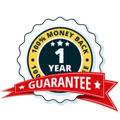One year money back guarantee