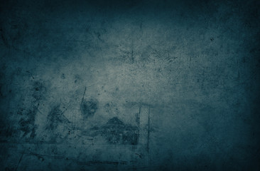 Fototapeta na wymiar Blue dark concrete texture wall background
