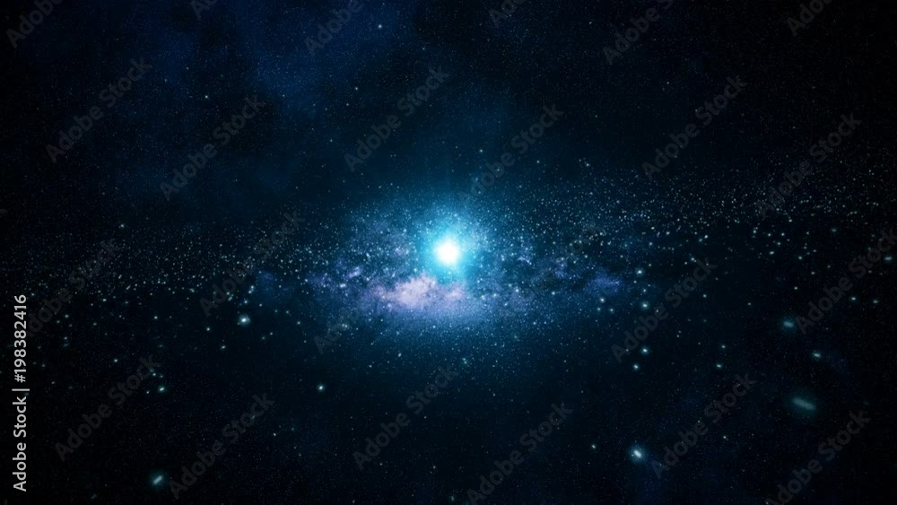Wall mural the birth of the universe in space, a big bang